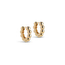 Enamel E401G Hoops Ball Chunky Guld - J BY J Fashion