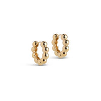 Enamel E401G Hoops Ball Chunky Guld - J BY J Fashion