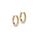 Enamel E403G Ball Large Hoops Guld - J BY J Fashion