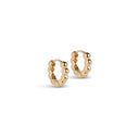 Enamel E404G Ball Hoops Small Guld - J BY J Fashion