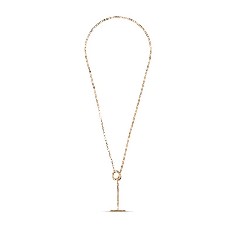 Enamel Noel 50 CM Necklace Guld - J BY J Fashion