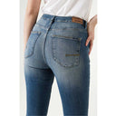 GARCIA 244-4997 CELIA SUPERSLIM FIT VINTAGE USED BLÅ - J BY J Fashion