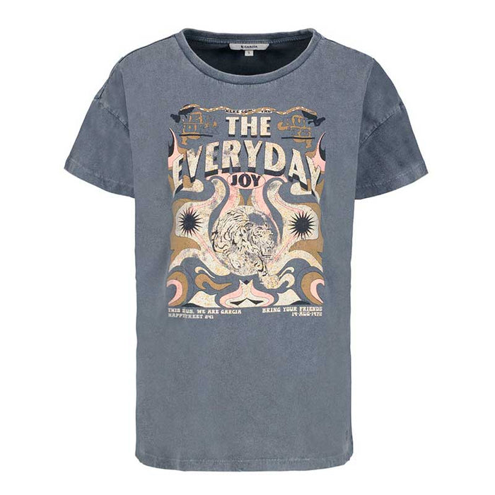 GARCIA H30201 LADIES T-SHIRT SS GRÅ-J BY J Fashion