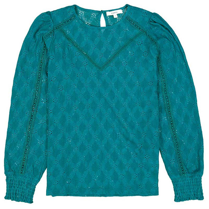 GARCIA J30204 LADIES T-SHIRT LS BLÅ