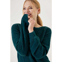 GARCIA J30246 LADIES PULLOVER MØRKEGRØN
