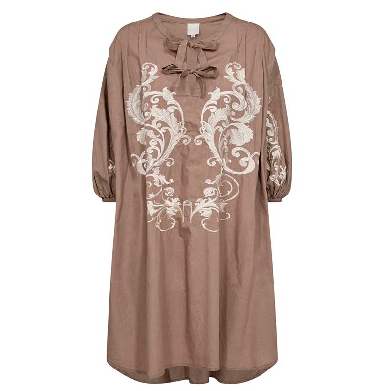 GOSSIA GRACEGO DRESS MØRK SAND