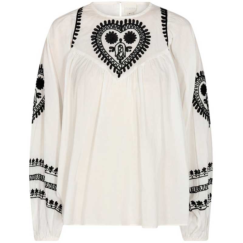 GOSSIA HAZELGO BLOUSE HVID