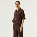 Garcia P260239 Ladies Shirt SS Earth Brown