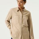 Garcia T260239 Ladies Shirt LS Winter Camel