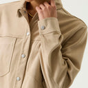 Garcia T260239 Ladies Shirt LS Winter Camel
