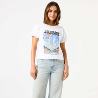 Garcia D50007 Ladies T-Shirt SS Off White