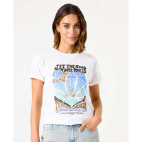 Garcia D50007 Ladies T-Shirt SS Off White