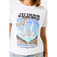 Garcia D50007 Ladies T-Shirt SS Off White