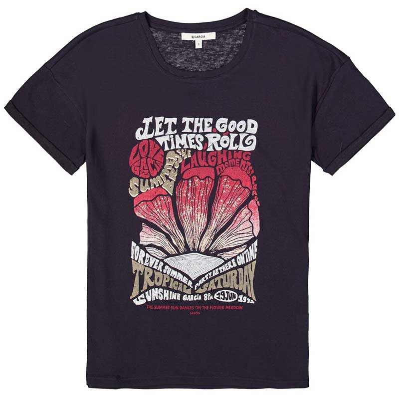 Garcia D50007 Ladies T-shirt SS Antracite