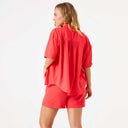 Garcia E50236 Ladies Shirt SS Ruby Red