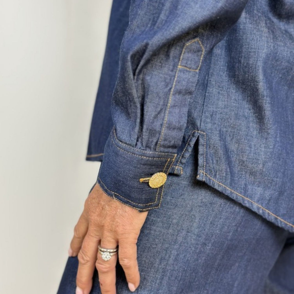 Gaspar Anholt Denim Blouse Blue