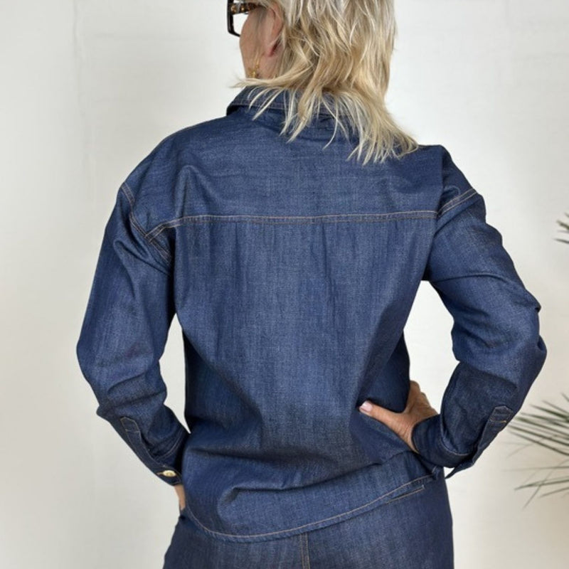Gaspar Anholt Denim Blouse Blue