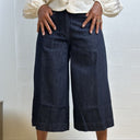 Gaspar Paris Denim Knickers Dark Blue