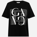 Gossia BasGO Tee Black Silver Print