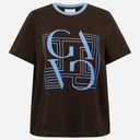 Gossia BasGO Tee Chocolate Blue Print