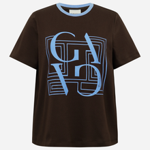 Gossia BasGO Tee Chocolate Blue Print
