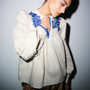 Gossia LuisaGo Blouse Creme Brown Stripes