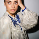 Gossia LuisaGo Blouse Creme Brown Stripes