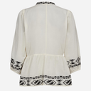Gossia MadjaGO Blouse Creme - Black embrodery