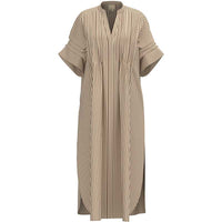 Gossia AlexaGO Jo Shirt Dress Creme Brown Stripes