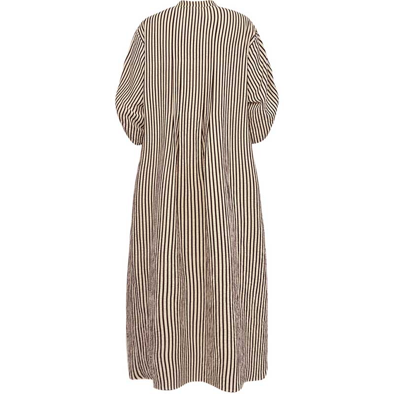 Gossia AlexaGO Jo Shirt Dress Creme Brown Stripes