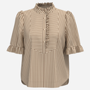 Gossia BenedicteGO Blouse Creme Brown Stripes