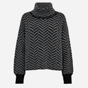 Gossia G2168 GinaGO Sweater Black Grey Mix