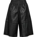 Gossia JoseGO Bermuda Leather Shorts Black - J BY J Fashion