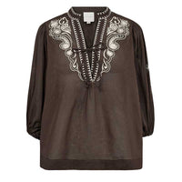 Gossia NouraGO Blouse Brown-Creme