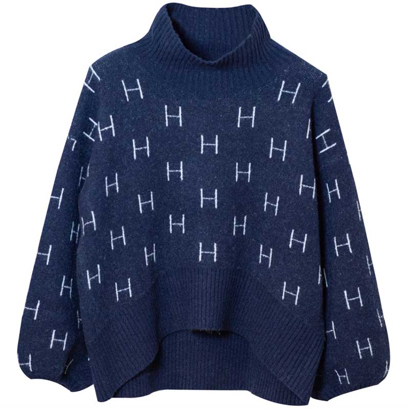 HÉST FAM SWEATER SHORT KNIT NAVY