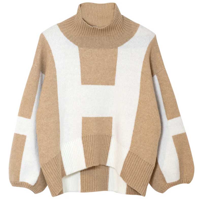 HÉST HS1062 ISA KNIT SWEATER SAND