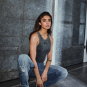 Haute L'Amitié Acid Rib Badge Tank Black Acid Wash