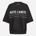Haute L'Amitié Back Print Studio SS Sweat Black