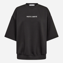 Haute L'Amitié Back Print Studio SS Sweat Black