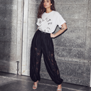 Haute L'Amitié Bella Lace Harem Pant Black