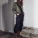 Haute L'Amitié Cargo Zip Pocket Tall Pant Black