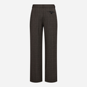 Haute L'Amitié Check Fit bukser i brun ternet-4