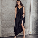 Haute L'Amitié Corsica Pleat Strap Dress Black