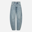 Haute L'Amitié Drew Barrel Panel Jeans Bleached Denim