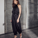 Haute L'Amitié Evita Crop Harem Pant Black