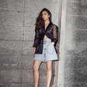 Haute L'Amitié Flip Waist Shorts Bleached Denim