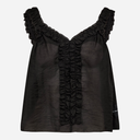 Haute L'Amitié Frida Frill Top Black