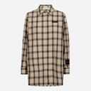 Haute L'Amitié Idel Button Check Shirt Beige Check