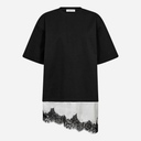 Haute L'Amitié Loose Mix Lingerie Tee Black