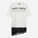 Haute L'Amitié Loose Mix Lingerie Tee Off-White